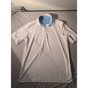 Walter Hagen 11 Novelty Print Men's Size Small White Golf Polo